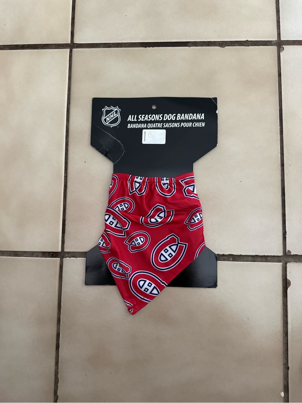 NHL Dog/Pet Montreal Canadiens Logo Bandana